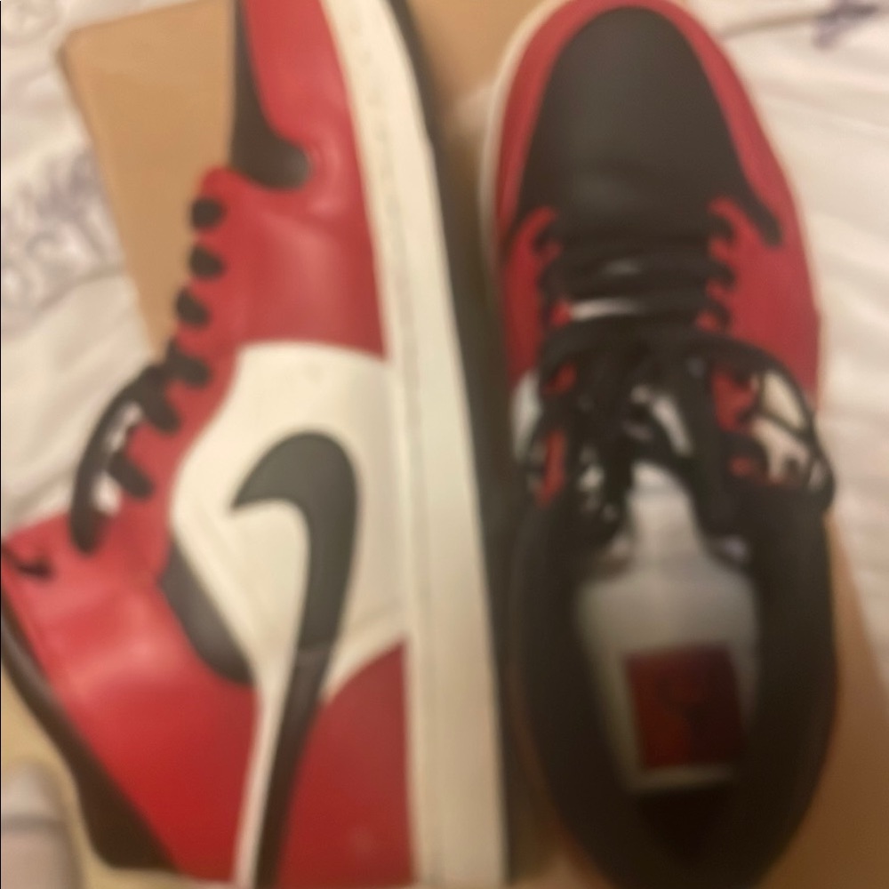 Nike Red and Black Sneakers